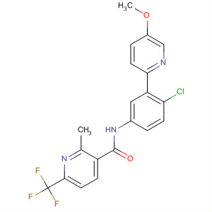 879085-76-4  3-Pyridinecarboxamide,N-[4-chloro-3-(5-methoxy-2-pyridinyl)phenyl]-2-methyl-6-(trifluoromethyl)-