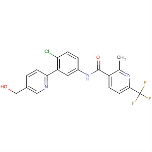 879087-07-7  3-Pyridinecarboxamide,N-[4-chloro-3-[5-(hydroxymethyl)-2-pyridinyl]phenyl]-2-methyl-6-(trifluoromethyl)-