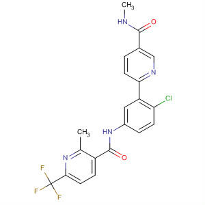 879087-08-8  3-Pyridinecarboxamide,N-[4-chloro-3-[5-[(methylamino)carbonyl]-2-pyridinyl]phenyl]-2-methyl-6-(trifluoromethyl)-