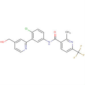 879087-19-1  3-Pyridinecarboxamide,N-[4-chloro-3-[4-(hydroxymethyl)-2-pyridinyl]phenyl]-2-methyl-6-(trifluoromethyl)-