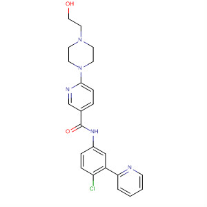 879087-72-6  3-Pyridinecarboxamide,N-[4-chloro-3-(2-pyridinyl)phenyl]-6-[4-(2-hydroxyethyl)-1-piperazinyl]-