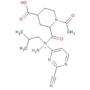 879482-49-2  4-Piperidinecarboxylic acid, 1-acetyl-,2-(2-cyano-4-pyrimidinyl)-2-(2-methylpropyl)hydrazide