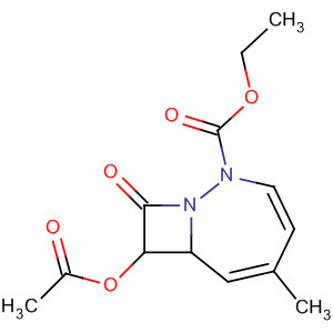 87958-09-6  1,2-Diazabicyclo[5.2.0]nona-3,5-diene-2-carboxylic acid,8-(acetyloxy)-5-methyl-9-oxo-, ethyl ester, cis-