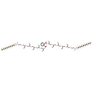 87981-52-0  Benzenedicarboxylic acid,bis[1,4,7,10,13-pentakis(chloromethyl)-20,20,21,21,22,22,23,23,24,24,25,25,26,26,27,27,27-heptadecafluoro-18-methyl-19,19-dioxido-3,6,9,12,15-pentaoxa-19-thia-18-azaheptacos-1-yl] ester