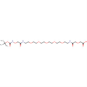 879894-05-0  3,9,12,15,18,21,27-Heptaoxa-2,6,24-triazanonacosanedioic acid,5,25-dioxo-, 1-(1,1-dimethylethyl) ester