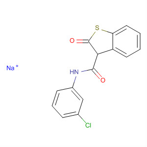 87999-18-6  Benzo[b]thiophene-3-carboxamide,N-(3-chlorophenyl)-2,3-dihydro-2-oxo-, ion(1-), sodium