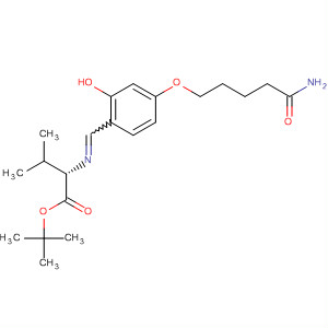 880158-84-9  L-Valine, N-[[4-[(5-amino-5-oxopentyl)oxy]-2-hydroxyphenyl]methylene]-,1,1-dimethylethyl ester
