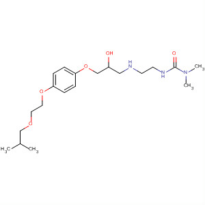 88017-16-7  Urea,N'-[2-[[2-hydroxy-3-[4-[2-(2-methylpropoxy)ethoxy]phenoxy]propyl]amino]ethyl]-N,N-dimethyl-
