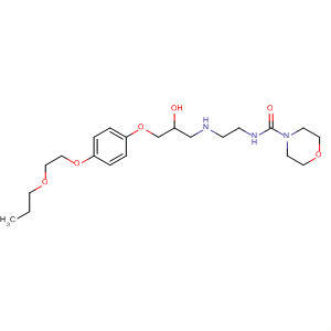 88017-20-3  4-Morpholinecarboxamide,N-[2-[[2-hydroxy-3-[4-(2-propoxyethoxy)phenoxy]propyl]amino]ethyl]-