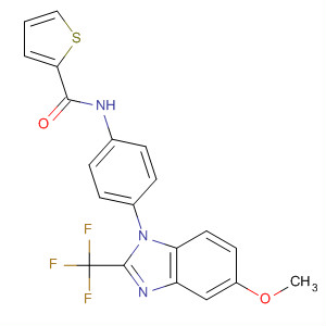 880176-81-8  2-Thiophenecarboxamide,N-[4-[5-methoxy-2-(trifluoromethyl)-1H-benzimidazol-1-yl]phenyl]-