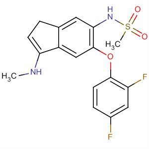 88041-08-1  Methanesulfonamide,N-[5-(2,4-difluorophenoxy)-3-(methylamino)-1H-inden-6-yl]-