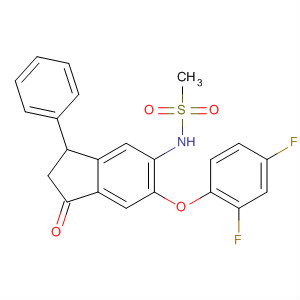 88041-16-1  Methanesulfonamide,N-[6-(2,4-difluorophenoxy)-2,3-dihydro-1-oxo-3-phenyl-1H-inden-5-yl]-