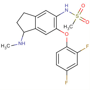 88041-20-7  Methanesulfonamide,N-[6-(2,4-difluorophenoxy)-2,3-dihydro-1-(methylamino)-1H-inden-5-yl]-