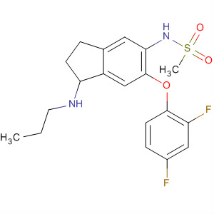 88041-22-9  Methanesulfonamide,N-[6-(2,4-difluorophenoxy)-2,3-dihydro-1-(propylamino)-1H-inden-5-yl]-