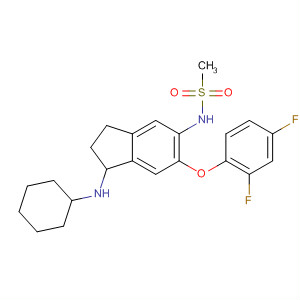 88041-24-1  Methanesulfonamide,N-[1-(cyclohexylamino)-6-(2,4-difluorophenoxy)-2,3-dihydro-1H-inden-5-yl]-