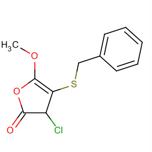 88051-00-7  2(3H)-Furanone, 3-chlorodihydro-5-methoxy-4-[(phenylmethyl)thio]-