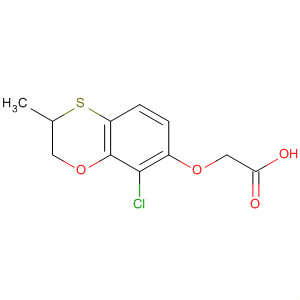 88062-62-8  Acetic acid, [(8-chloro-2,3-dihydro-3-methyl-1,4-benzoxathiin-7-yl)oxy]-