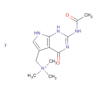 88062-69-5  1H-Pyrrolo[2,3-d]pyrimidine-5-methanaminium,2-(acetylamino)-4,7-dihydro-N,N,N-trimethyl-4-oxo-, iodide