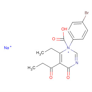 88069-10-7  3-Pyridazinecarboxylic acid,1-(4-bromophenyl)-6-ethyl-1,4-dihydro-4-oxo-5-(1-oxopropyl)-, sodiumsalt