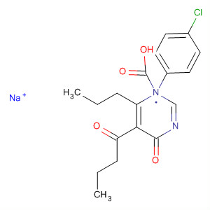 88069-13-0  3-Pyridazinecarboxylic acid,1-(4-chlorophenyl)-1,4-dihydro-4-oxo-5-(1-oxobutyl)-6-propyl-, sodiumsalt