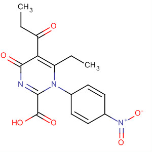 88069-19-6  3-Pyridazinecarboxylic acid,6-ethyl-1,4-dihydro-1-(4-nitrophenyl)-4-oxo-5-(1-oxopropyl)-