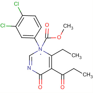 88069-20-9  3-Pyridazinecarboxylic acid,1-(3,4-dichlorophenyl)-6-ethyl-1,4-dihydro-4-oxo-5-(1-oxopropyl)-,methyl ester