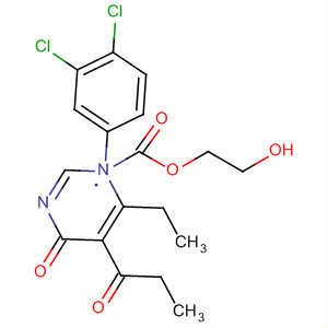 88069-21-0  3-Pyridazinecarboxylic acid,1-(3,4-dichlorophenyl)-6-ethyl-1,4-dihydro-4-oxo-5-(1-oxopropyl)-,2-hydroxyethyl ester
