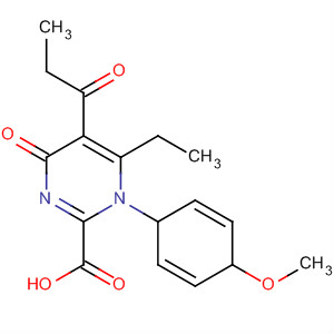 88069-28-7  3-Pyridazinecarboxylic acid,6-ethyl-1,4-dihydro-1-(4-methoxyphenyl)-4-oxo-5-(1-oxopropyl)-