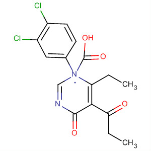 88069-35-6  3-Pyridazinecarboxylic acid,1-(3,4-dichlorophenyl)-6-ethyl-1,4-dihydro-4-oxo-5-(1-oxopropyl)-