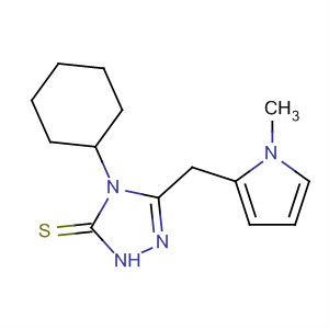 875329-79-6  3H-1,2,4-Triazole-3-thione,4-cyclohexyl-2,4-dihydro-5-[(1-methyl-1H-pyrrol-2-yl)methyl]-