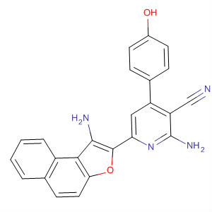 875468-50-1  3-Pyridinecarbonitrile,2-amino-6-(1-aminonaphtho[2,1-b]furan-2-yl)-4-(4-hydroxyphenyl)-