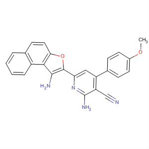 875468-51-2  3-Pyridinecarbonitrile,2-amino-6-(1-aminonaphtho[2,1-b]furan-2-yl)-4-(4-methoxyphenyl)-