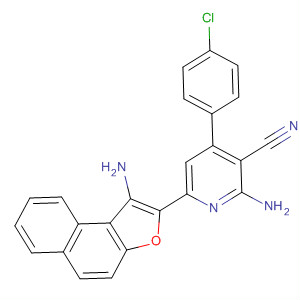875468-52-3  3-Pyridinecarbonitrile,2-amino-6-(1-aminonaphtho[2,1-b]furan-2-yl)-4-(4-chlorophenyl)-