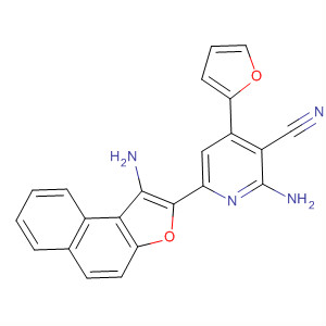 875468-54-5  3-Pyridinecarbonitrile,2-amino-6-(1-aminonaphtho[2,1-b]furan-2-yl)-4-(2-furanyl)-