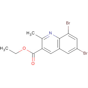 875477-57-9  3-Quinolinecarboxylic acid, 6,8-dibromo-2-methyl-, ethyl ester