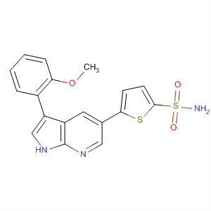 875634-40-5  2-Thiophenesulfonamide,5-[3-(2-methoxyphenyl)-1H-pyrrolo[2,3-b]pyridin-5-yl]-