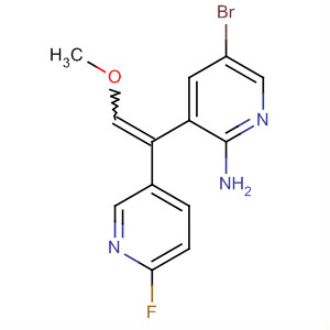 875639-59-1  2-Pyridinamine, 5-bromo-3-[1-(6-fluoro-3-pyridinyl)-2-methoxyethenyl]-