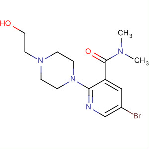 875639-87-5  3-Pyridinecarboxamide,5-bromo-2-[4-(2-hydroxyethyl)-1-piperazinyl]-N,N-dimethyl-