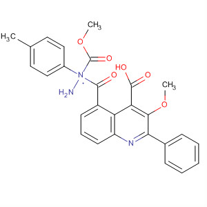 875754-63-5  4-Quinolinecarboxylic acid, 3-methoxy-2-phenyl-,2-(methoxycarbonyl)-2-(4-methylphenyl)hydrazide