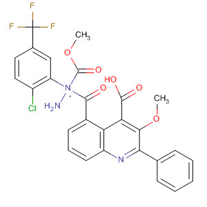 875754-76-0  4-Quinolinecarboxylic acid, 3-methoxy-2-phenyl-,2-[2-chloro-5-(trifluoromethyl)phenyl]-2-(methoxycarbonyl)hydrazide