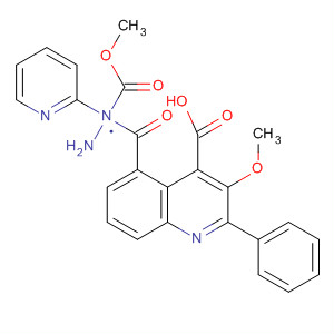 875754-77-1  4-Quinolinecarboxylic acid, 3-methoxy-2-phenyl-,2-(methoxycarbonyl)-2-(2-pyridinyl)hydrazide
