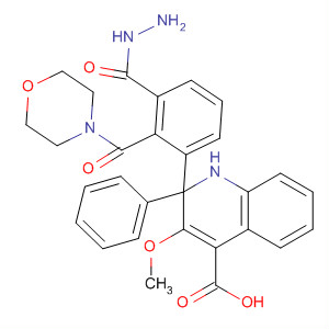 875754-90-8  4-Quinolinecarboxylic acid, 3-methoxy-2-phenyl-,2-(4-morpholinylcarbonyl)-2-phenylhydrazide