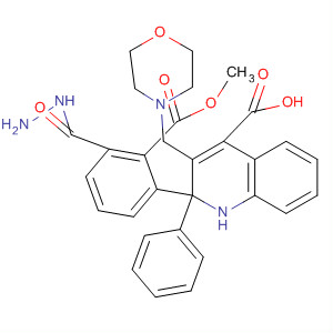 875754-94-2  4-Quinolinecarboxylic acid, 3-(4-morpholinylmethyl)-2-phenyl-,2-(methoxycarbonyl)-2-phenylhydrazide