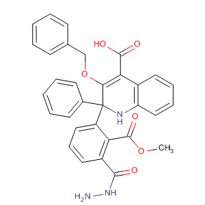 875754-98-6  4-Quinolinecarboxylic acid, 2-phenyl-3-(phenylmethoxy)-,2-(methoxycarbonyl)-2-phenylhydrazide