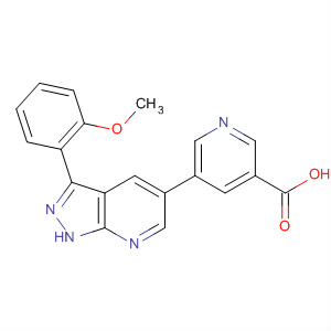 875781-34-3  3-Pyridinecarboxylic acid,5-[3-(2-methoxyphenyl)-1H-pyrazolo[3,4-b]pyridin-5-yl]-