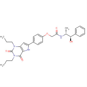 875802-77-0  Acetamide,N-[(1R,2R)-2-hydroxy-1-methyl-2-phenylethyl]-2-[4-(2,3,4,5-tetrahydro-2,4-dioxo-1,3-dipropyl-1H-pyrrolo[3,2-d]pyrimidin-6-yl)phenoxy]-