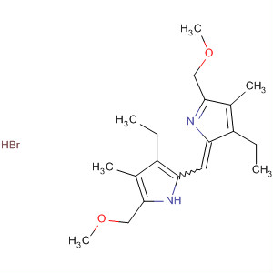 87597-44-2  1H-Pyrrole,3-ethyl-2-[[3-ethyl-5-(methoxymethyl)-4-methyl-2H-pyrrol-2-ylidene]methyl]-5-(methoxymethyl)-4-methyl-, monohydrobromide