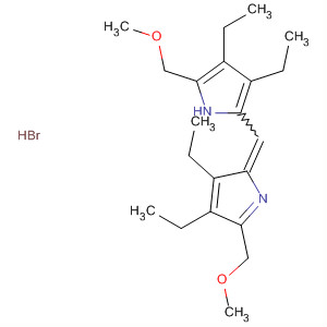 87597-50-0  1H-Pyrrole,2-[[3,4-diethyl-5-(methoxymethyl)-2H-pyrrol-2-ylidene]methyl]-3,4-diethyl-5-(methoxymethyl)-, monohydrobromide