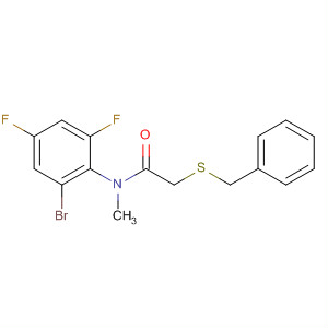 876061-13-1  Acetamide,N-(2-bromo-4,6-difluorophenyl)-N-methyl-2-[(phenylmethyl)thio]-