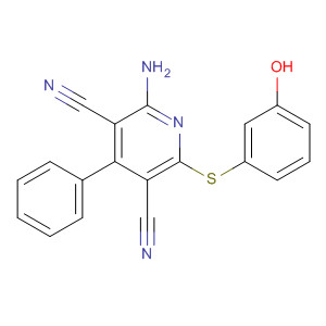 876177-15-0  3,5-Pyridinedicarbonitrile, 2-amino-6-[(3-hydroxyphenyl)thio]-4-phenyl-